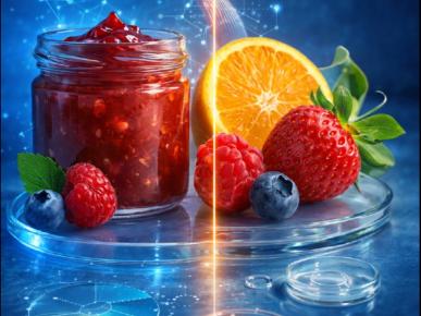 Geléia de frutas VS frutas frescas: Umidade semelhante, comportamentos diferentes.